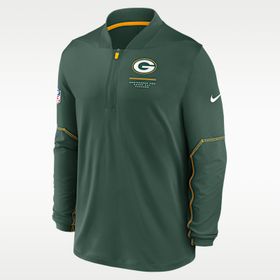 Green Bay Packers Sideline Men's Nike Dri-FIT NFL 1/2-Zip Top